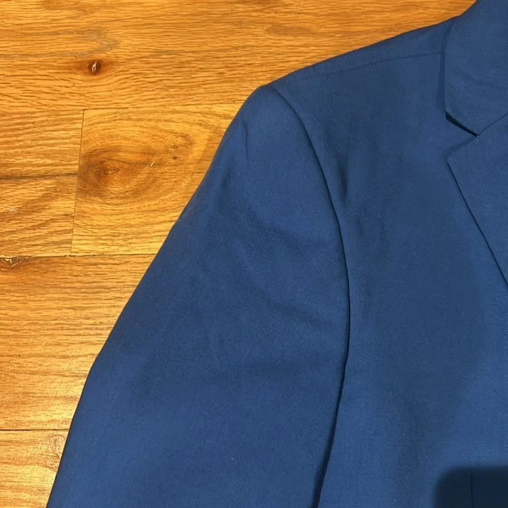 Royal Blue Slim-Fit Sport Coat with Notched Lapel